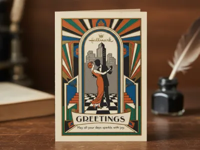 1920s Hallmark Card Design